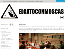 Tablet Screenshot of elgatoconmoscas.com
